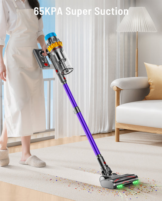 VAKERR X15PRO 650W Cordless Vacuum Cleaner 65KPA Strong Suction for Pet Hair and Carpet 70Mins Runtime Household cleaning