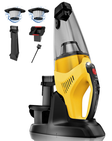 VAKERR Cordless Handheld Vacuum Cleaner, 15Kpa/30Min, Portable Vacuum Cleaner with LED Light, Suitable for Home, Car, Pet Hair